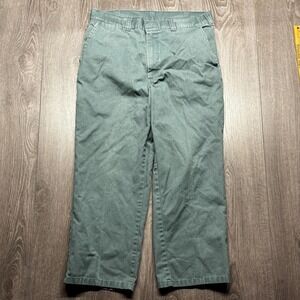 Vintage 1990s Big Bill Green Trouser Chino Pants 33 x 28 Workwear